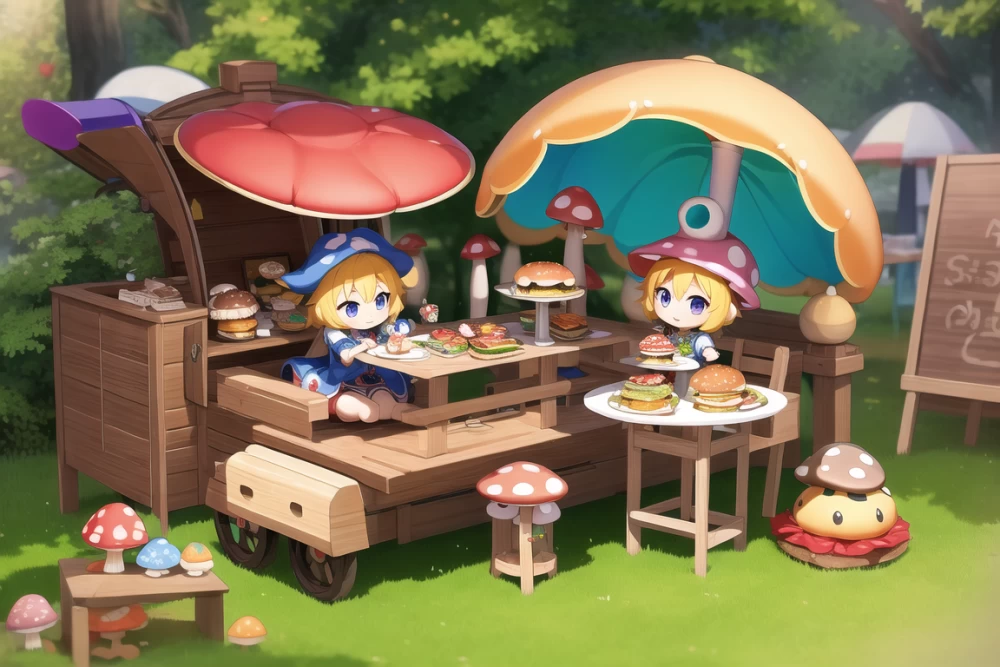 きのこの森のハンバーガー屋さん