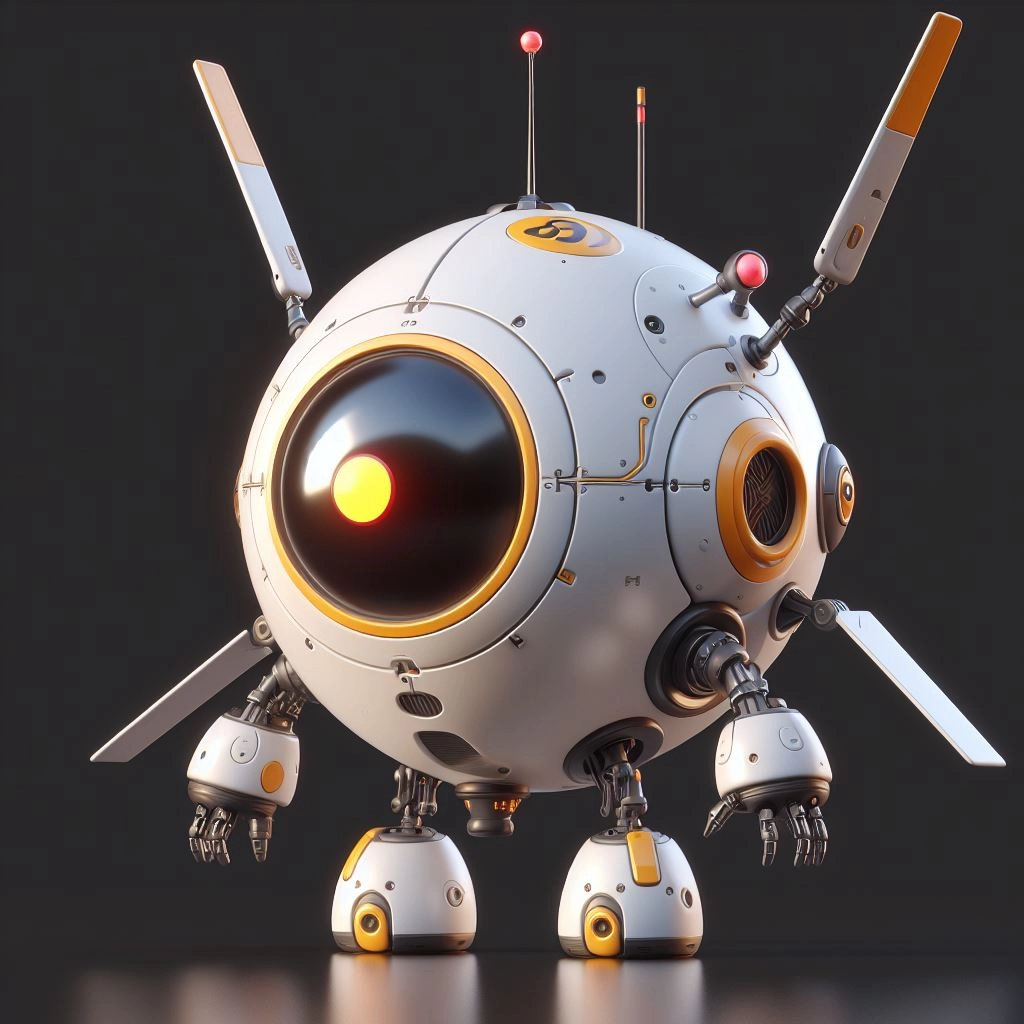 球体ロボさん。💮