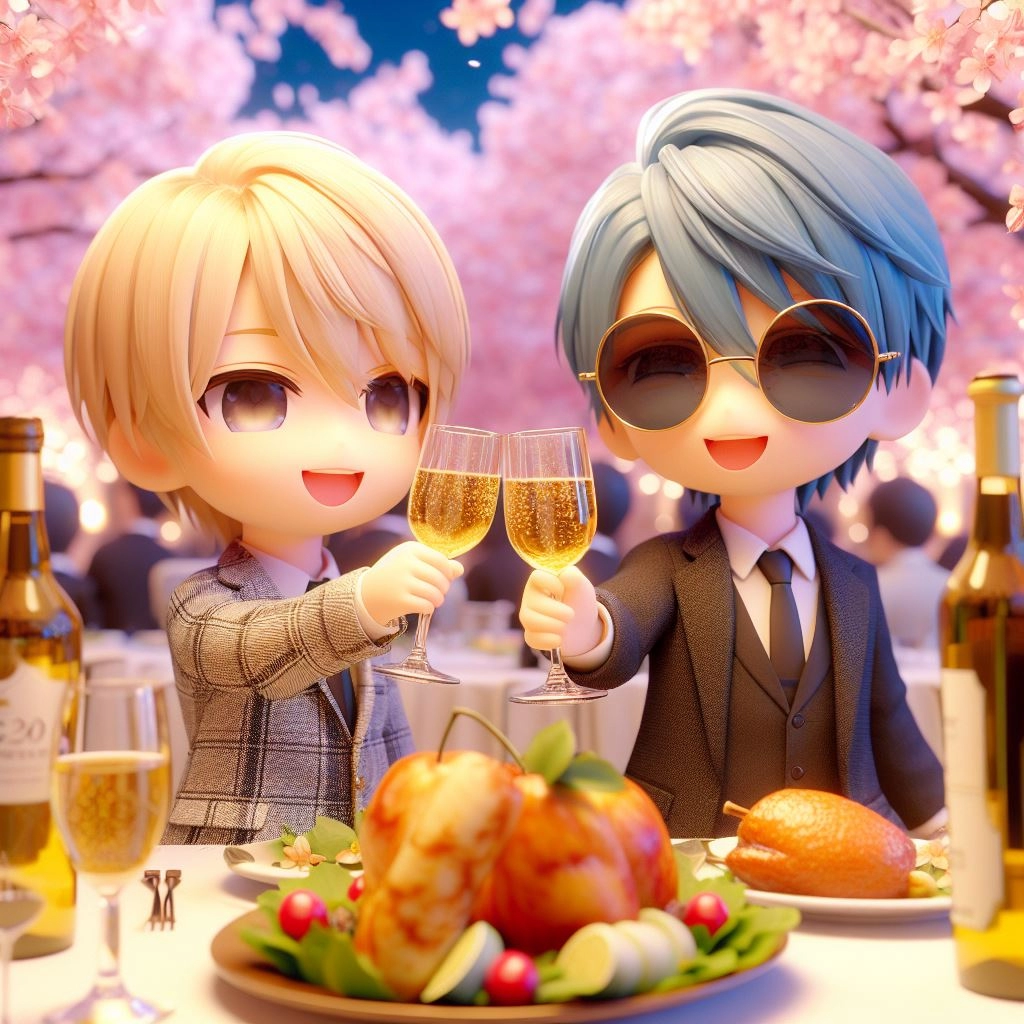 二人の健康を祝して!!