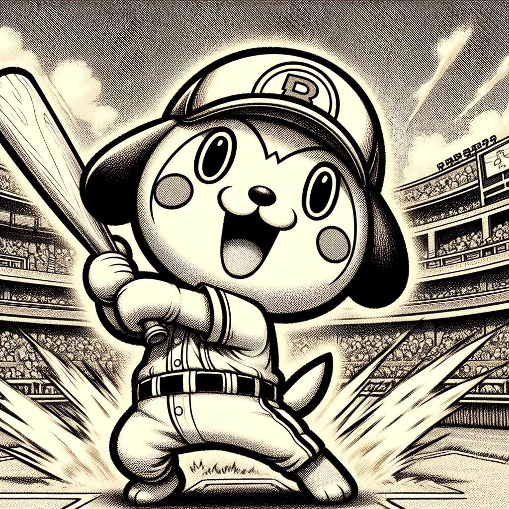 野球のイメージのゆるキャラ