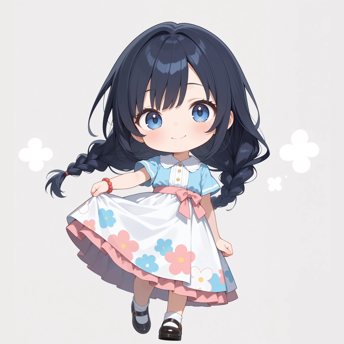 ひらりスカートおさげちゃん