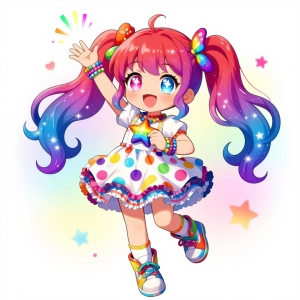 虹色の魔法を紡ぐ少女